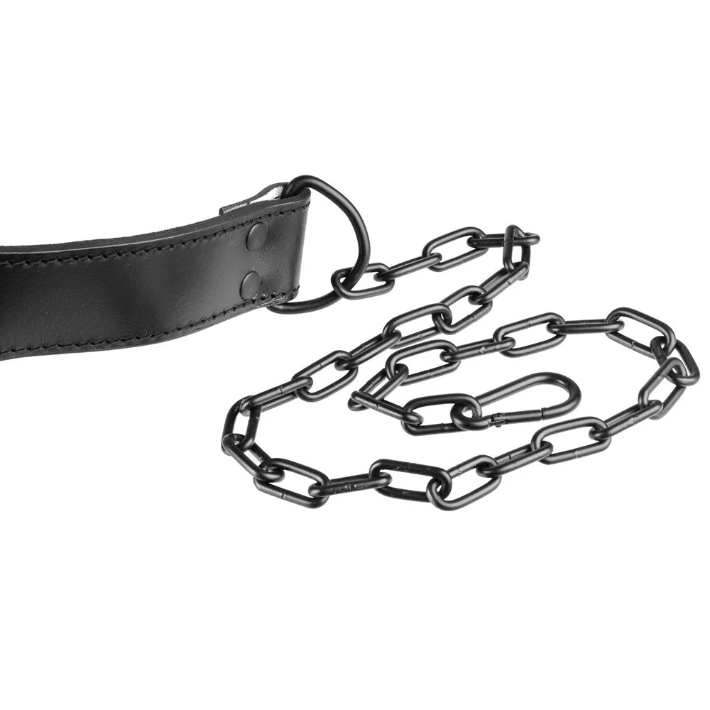 Women Tanned VFLDB Dip Men Victor Chain Leather Fitness 7mm Vegetable Belt and Leather with with for Top-Grain Heavy-Duty 100% Steel Thick made