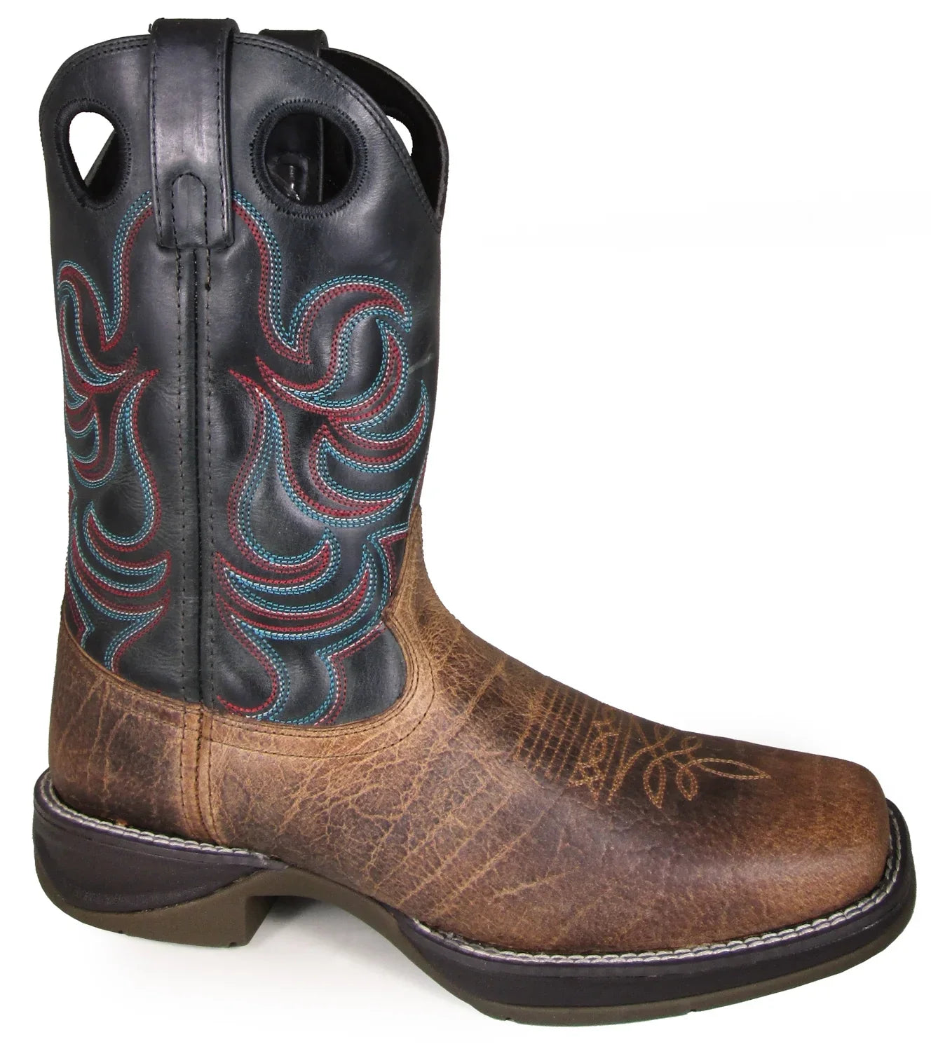 11D Smoky Leather Brown/Black Mens Mountain Boots Cowboy Benton