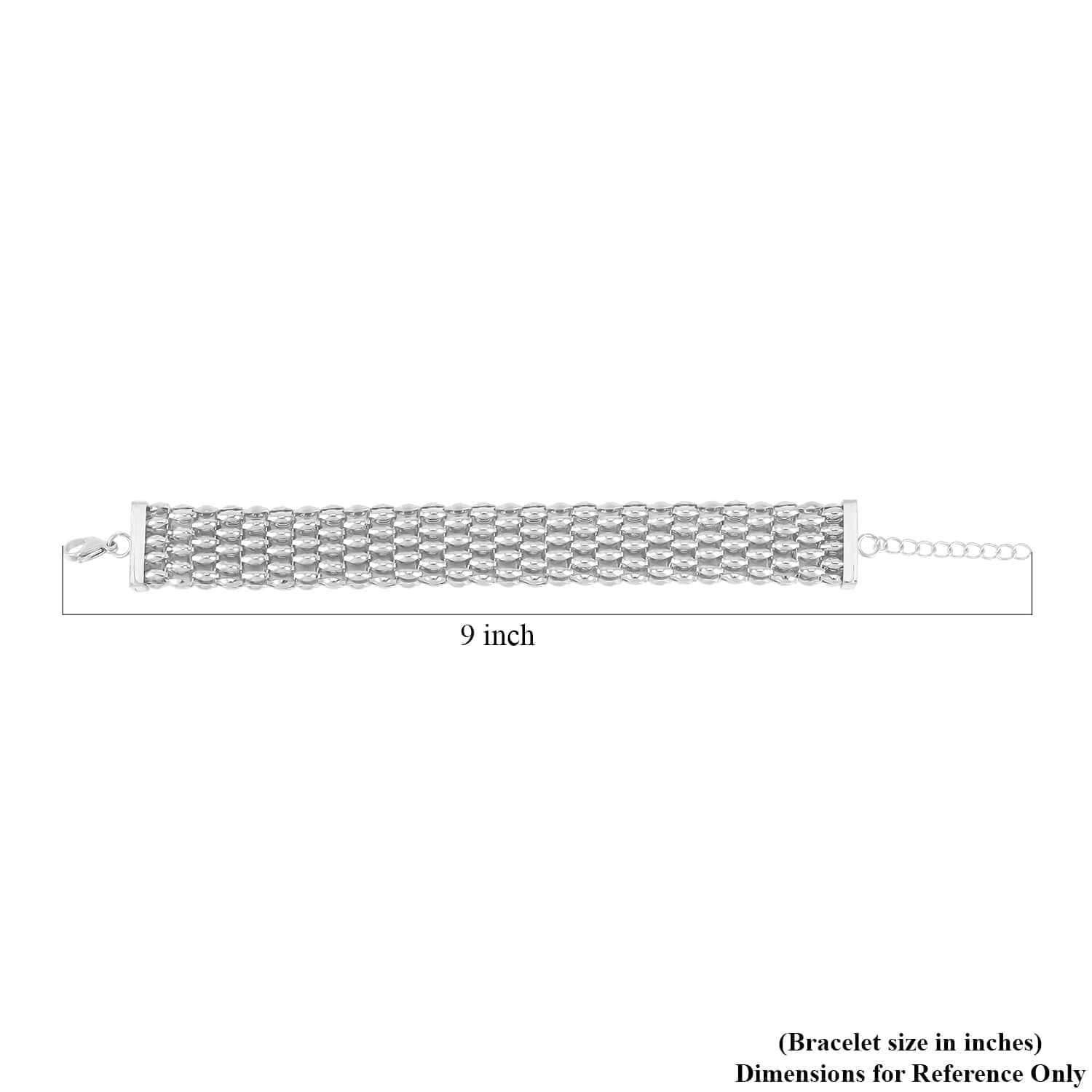 Steel Jewelry Mesh 7.5-9" Stainless Day Size Mom for LC Birthday Women Bracelet Gifts Chain Shop for Mothers