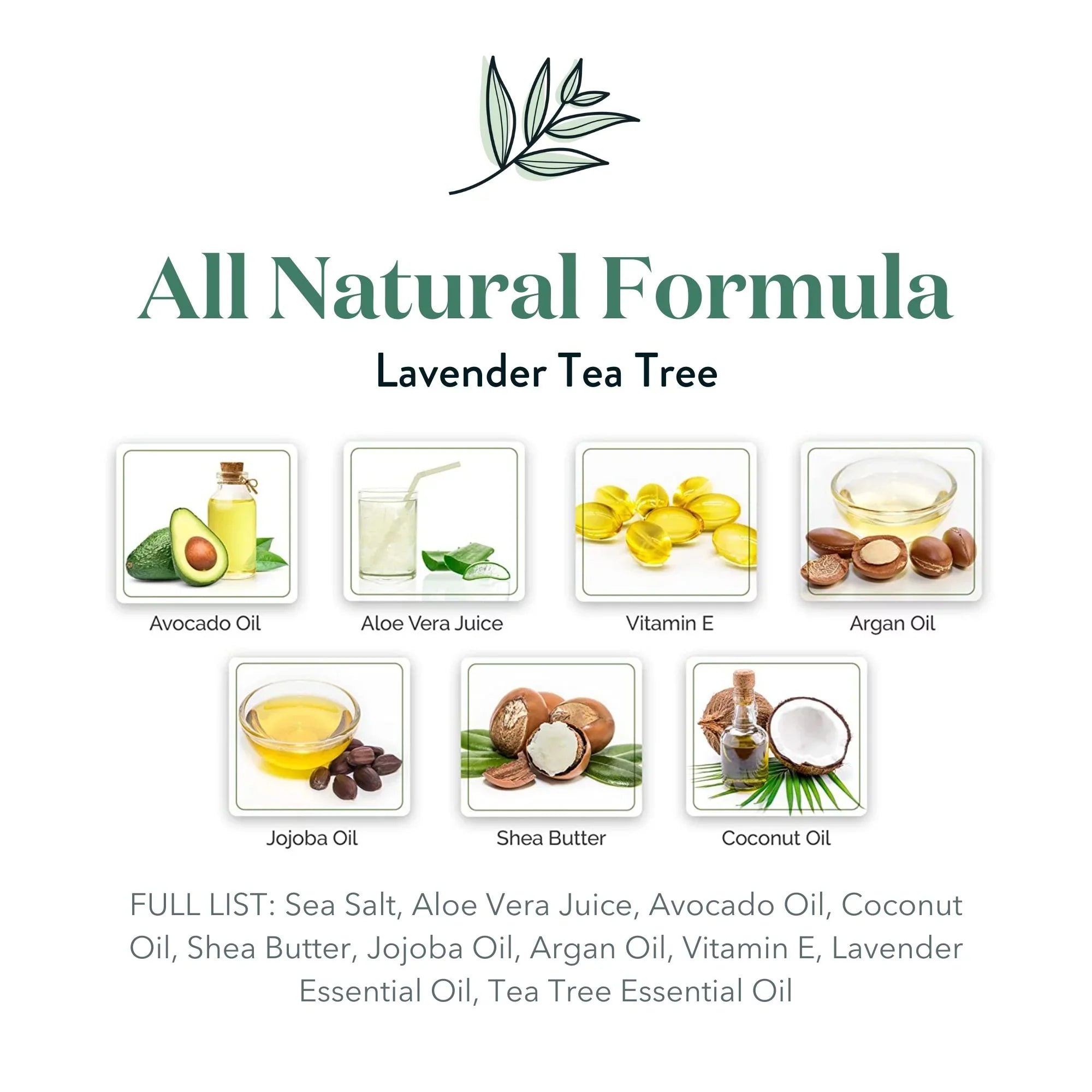Body Salt Scrub oz Scrub Botanics 24 Lavender Bare Sea Tree Tea