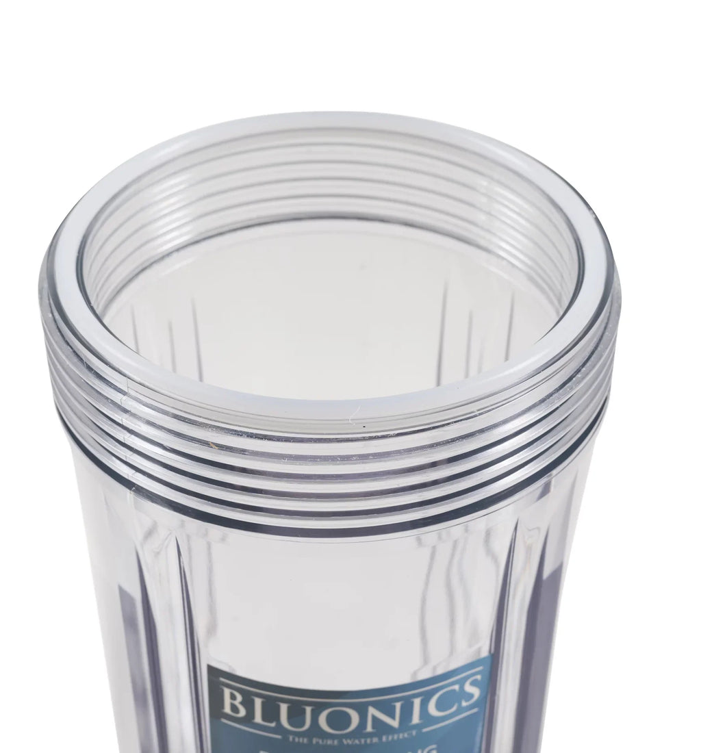 Filter Water House 20" & Housings Carbon Two Blue Filters Blue Clear Whole Sediment w/Pleated Transparent Big