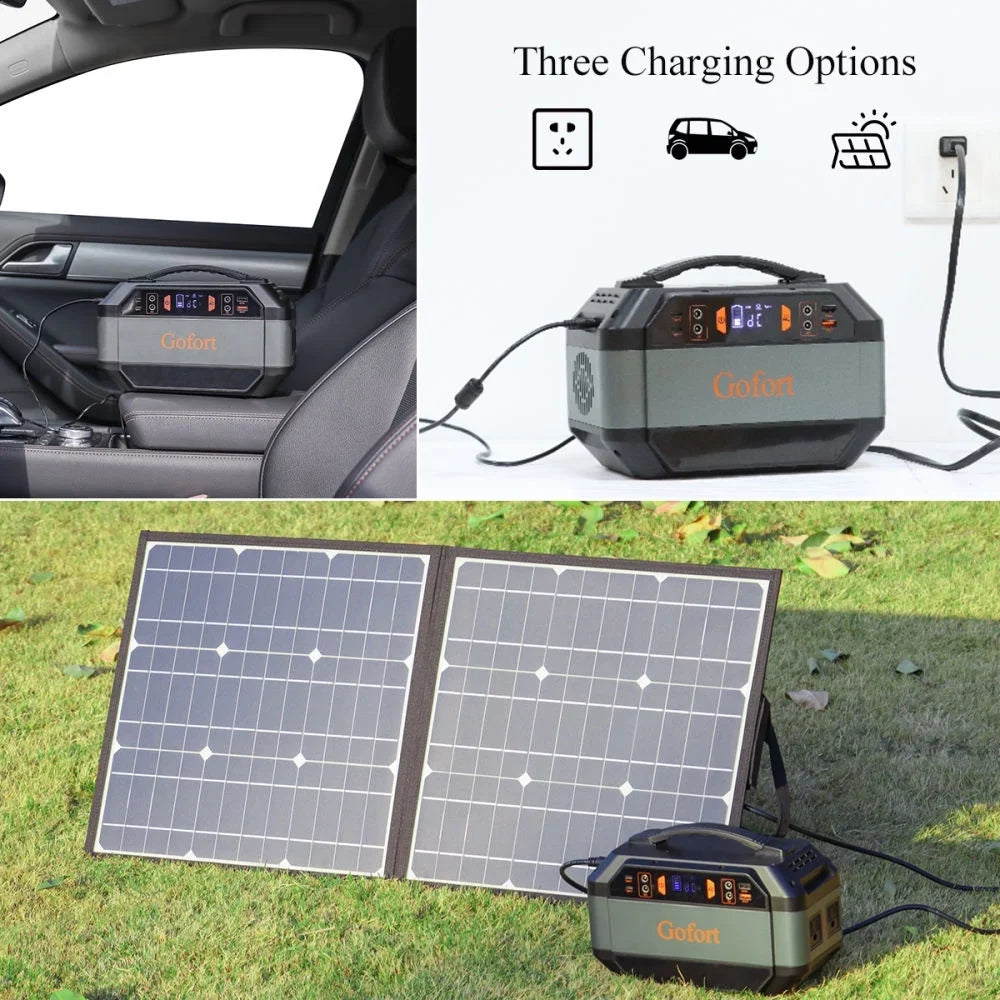 Portable AC USB 12V Camping, 4X and Station, Travel, Power Outlets, with Home 2X 330W Generator Power 4X DC 299Wh Backup for Power CPAP, Outlets Outlets Solar 110V RV Emergency Outdoor Supply