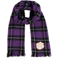 Blanket Scarf Little Women's Tigers Plaid Clemson Earth