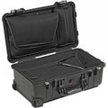 Black 1510LOC Wheels, TSA Overnight Case Laptop Watertight with Hard