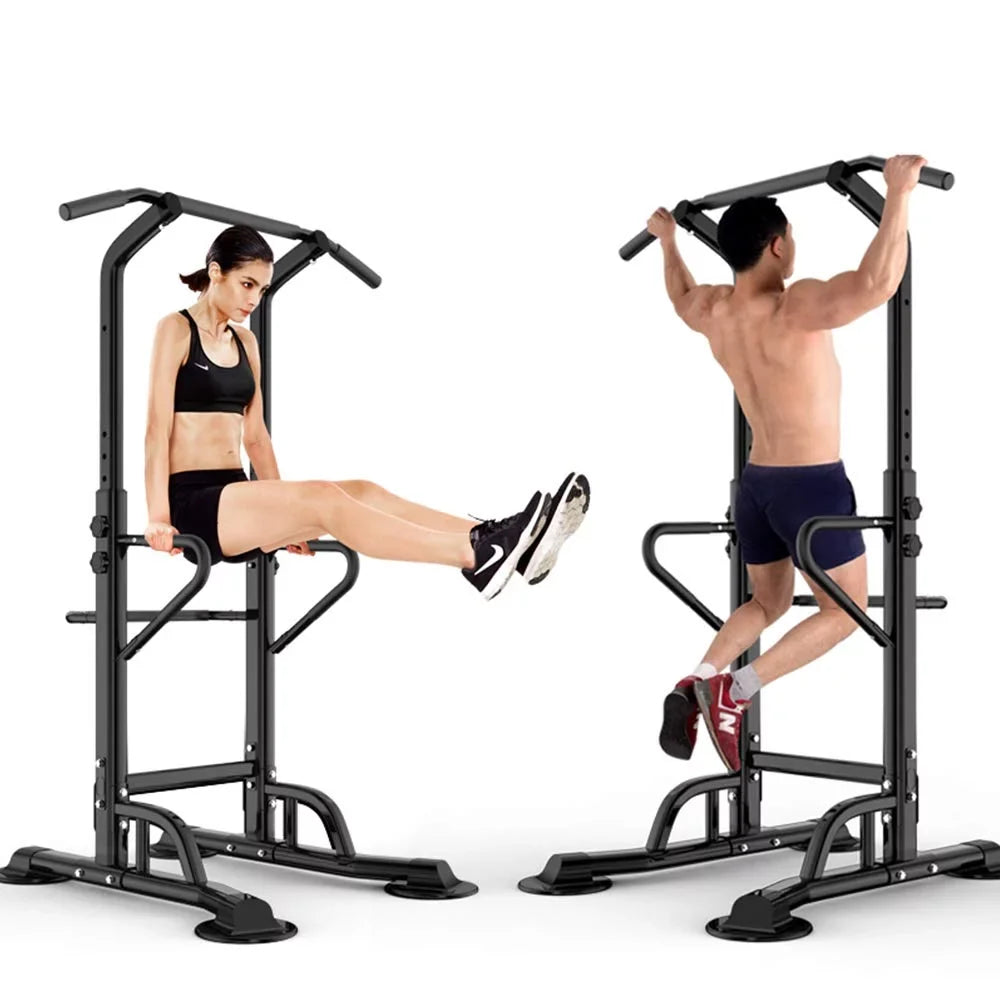with Black Power Training Tower Wellynap Height 36.2" Bar, - Equipment Strength Up Workout Adjustable Pull