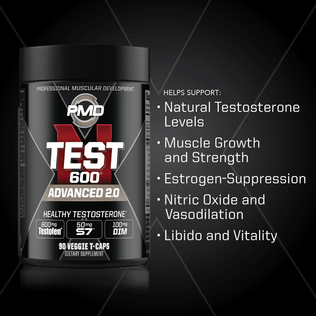 for Test 600 Testofen - Lean - and Growth N-Test Bodybuilding Boost PMD Men Veggie-Caps)) Sports - And Testosterone With Gains Booster Advanced Training And Strength Powerful - Muscle Strong (90