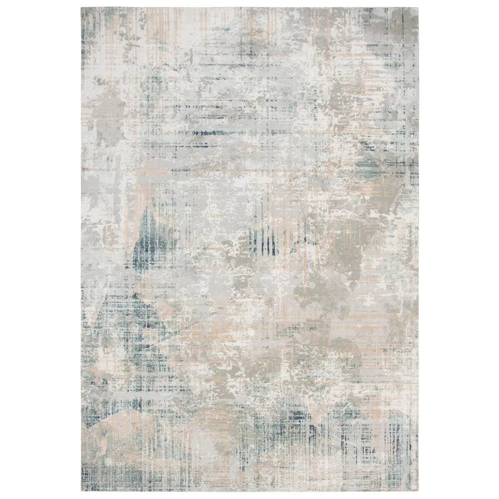 Decor Alora /Ivory Area 7'10"x9'10" Power-Loomed / Gray Glamour Gray / Ivory Rug