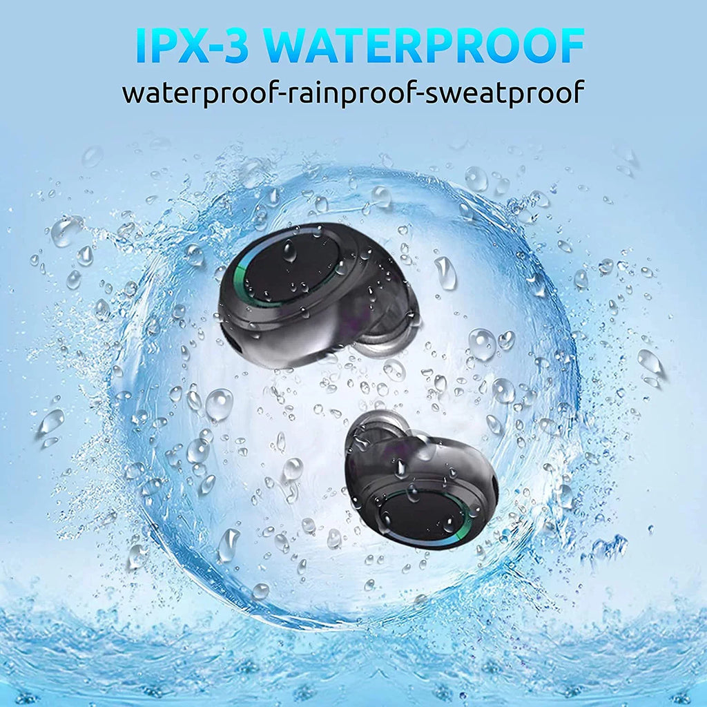 / / Wireless Samsung Compatible 10/Plus/Lite/+/5G/Note10 Reduction BlueTooth with with Noise Note IPX3 Earbuds (Black) Galaxy V5.1 Touch Sweatproof Waterproof Mic PRO