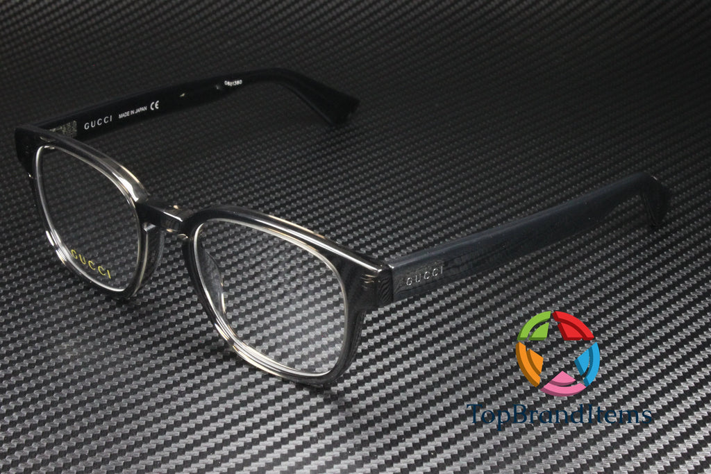 Square GG0927O GUCCI mm 49 Eyeglasses Demo Rectangular Shiny Lens Grey Men's 004