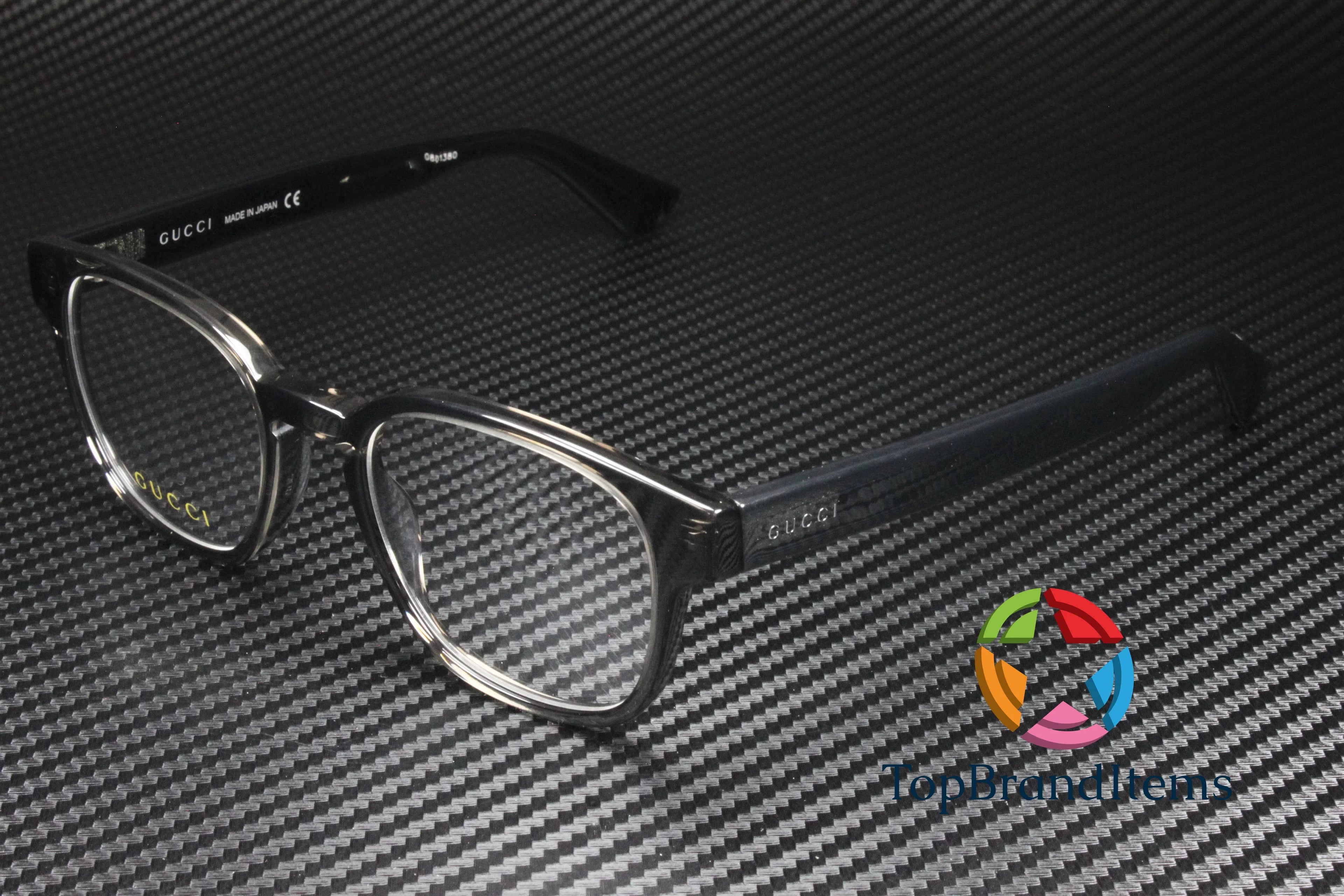 Square GG0927O GUCCI mm 49 Eyeglasses Demo Rectangular Shiny Lens Grey Men's 004