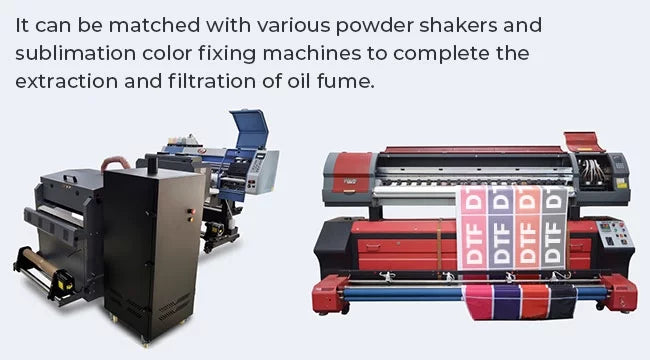 Heater DTF Extractor 250W for Filter Universal CALCA Powder 250m3/h and Shakers DTF Sublimation Fume