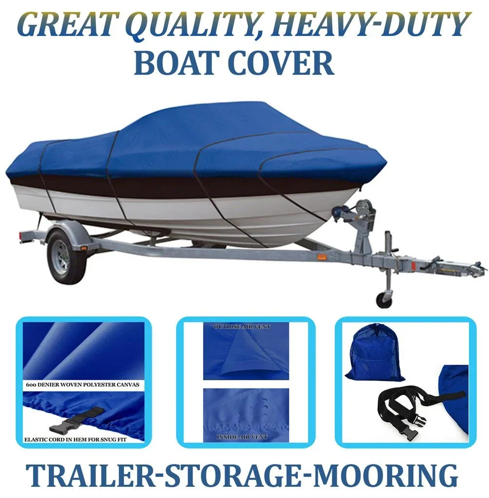 SYLVAN 2000-2001 COVER for GREAT QUALITY ADVENTURER BLUE, Compatible BOAT 1600 TILLER