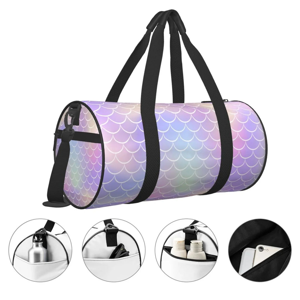 Travel Waterproof Coaee Bag Bag with Gym Compartment Pocket Luggage Cylinder and Capacity Sports Fish Large Scale1 Bag
