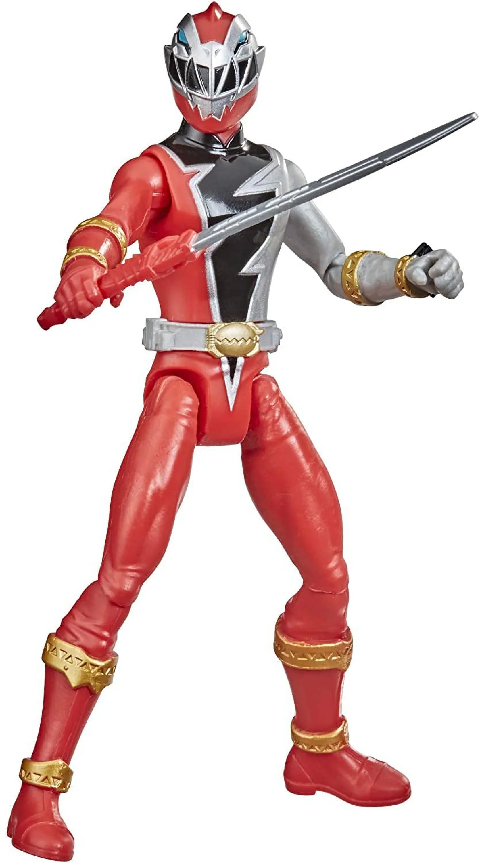 Figure TV Ranger Key 4 by Up Power Dino Accessory 6-Inch Dino-Themed Ages Rangers Fury Action and for Red and Show Dino Inspired with Fury Toy