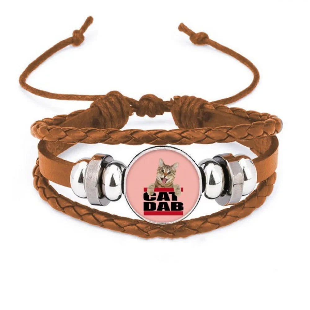 Jewelry Bracelet Art Leather Fashion Ornament Tap Wristband Sport Shows Deco Cat