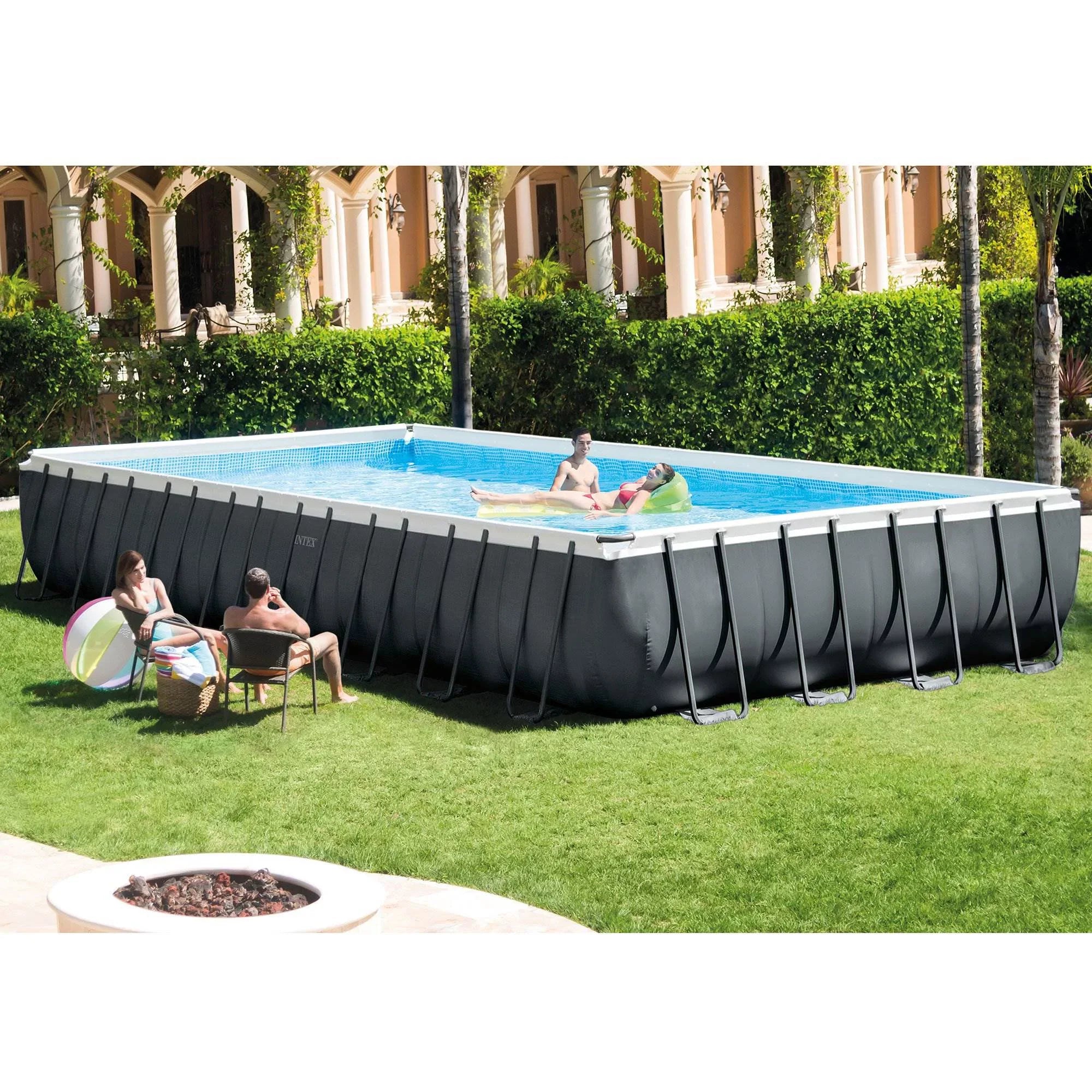 XTR Chairs Floating 16' x 52" x Intex Cooler 32' 2 Rectangular Ultra & w/ Pool