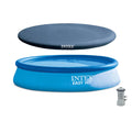 Intex Easy Set 13' Pool Inflatable Outdoor Cover with & Filter x 32" Pump