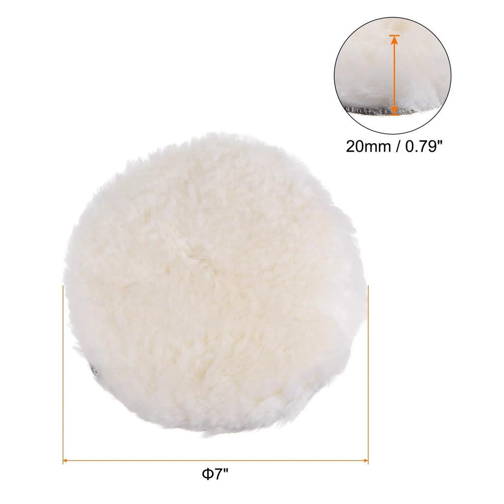 Polishing and Polishing Pads Wheel 3Pack Hook with 7 inch Loop Pads Soft Pad Buffing Buffing Wool Wool