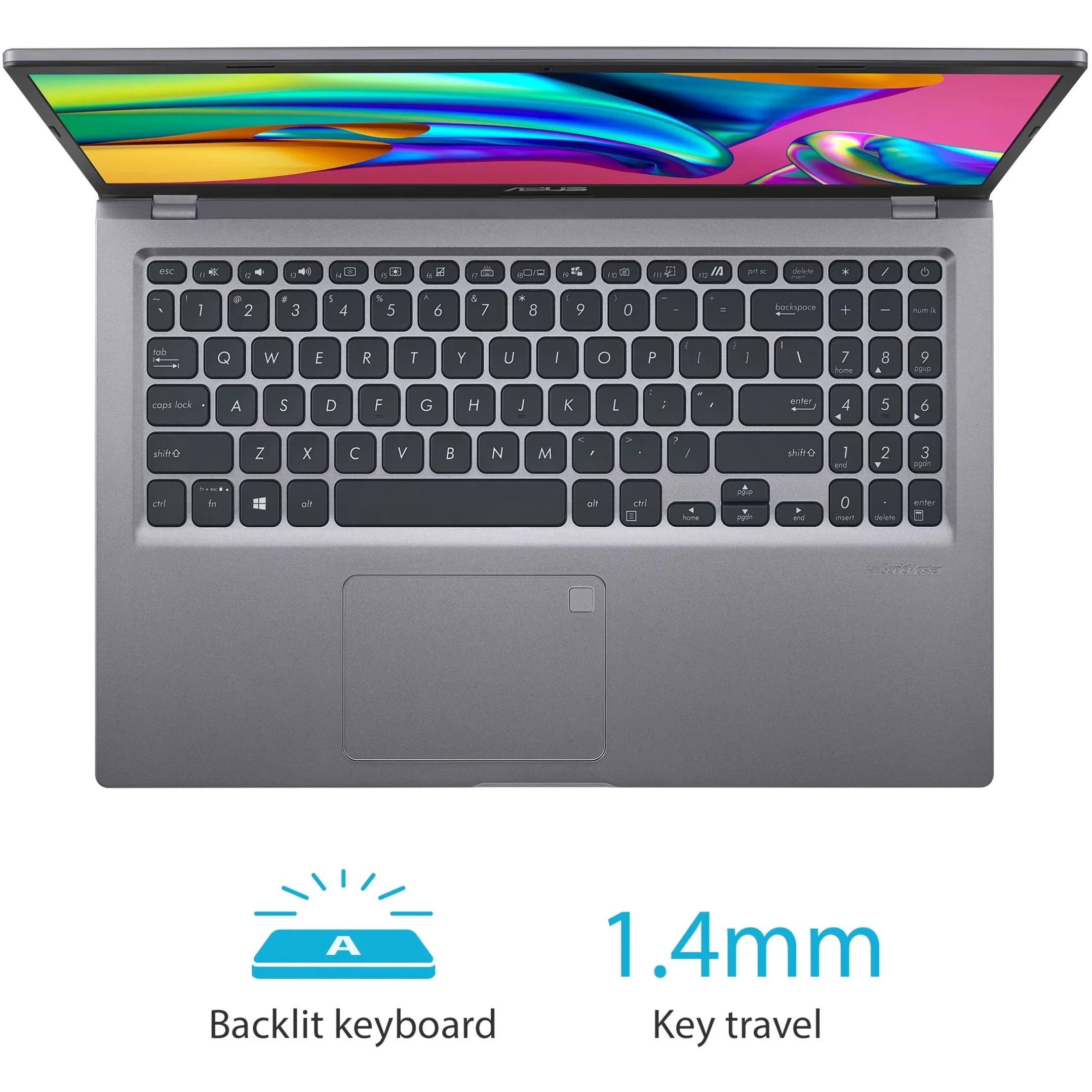 HD, F515, 8GB Asus Core Slate 10 Intel RAM, Home, Full Graphics, F515EA-DB55 Iris Gray, SSD, 15 Windows VivoBook i5-1135G7, Intel Xe 512GB 15.6\"
