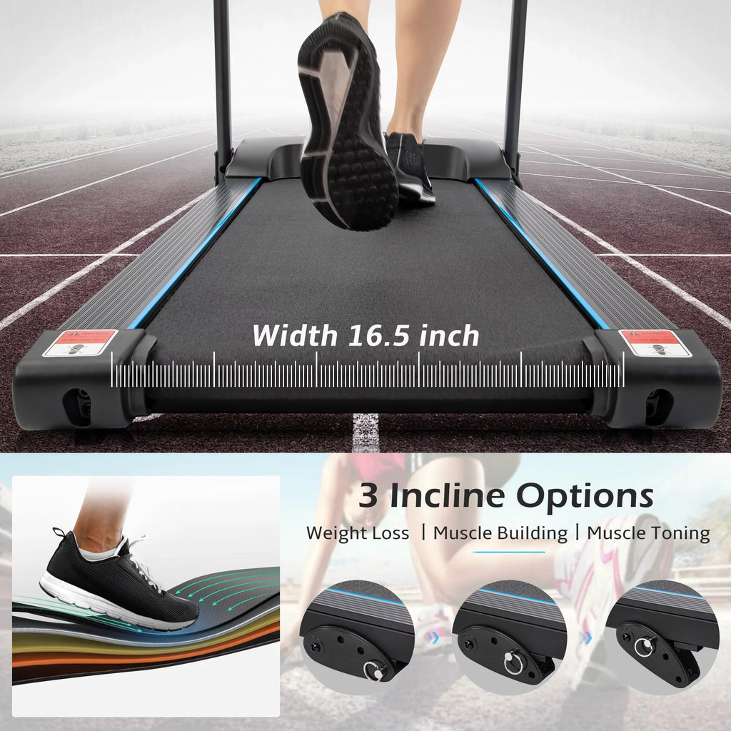 Electric Motorized with for 10 aixvx Speakers, Max. Home and Treadmill Incline MPH Audio Gym
