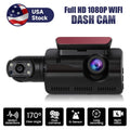 Dash with Wide Rear, SYTHERS 1080P Front Angle Camera Cam 170¡ã Vision Dash Night and