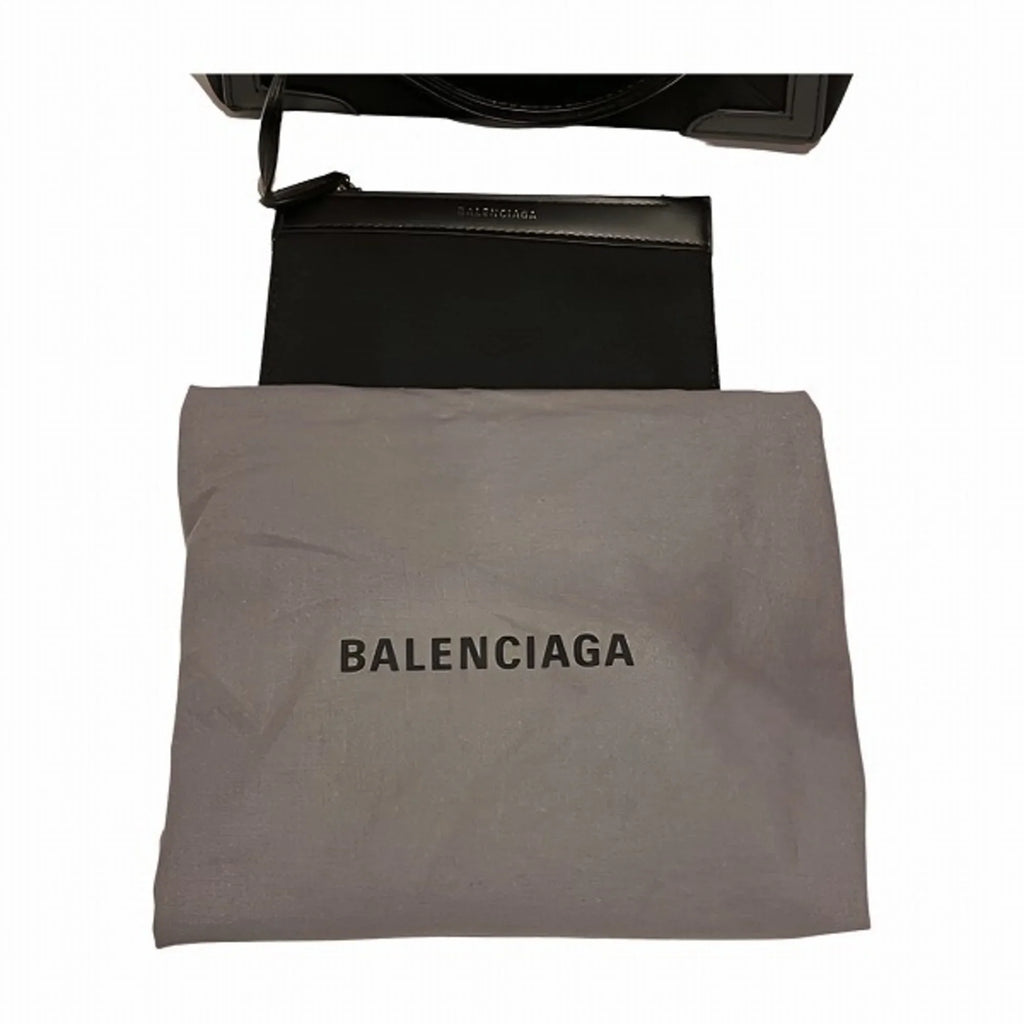 Balenciaga Navy Ladies Handbag Bag Shoulder Cabas 390346 2WAY Pre-Owned (Good) XS