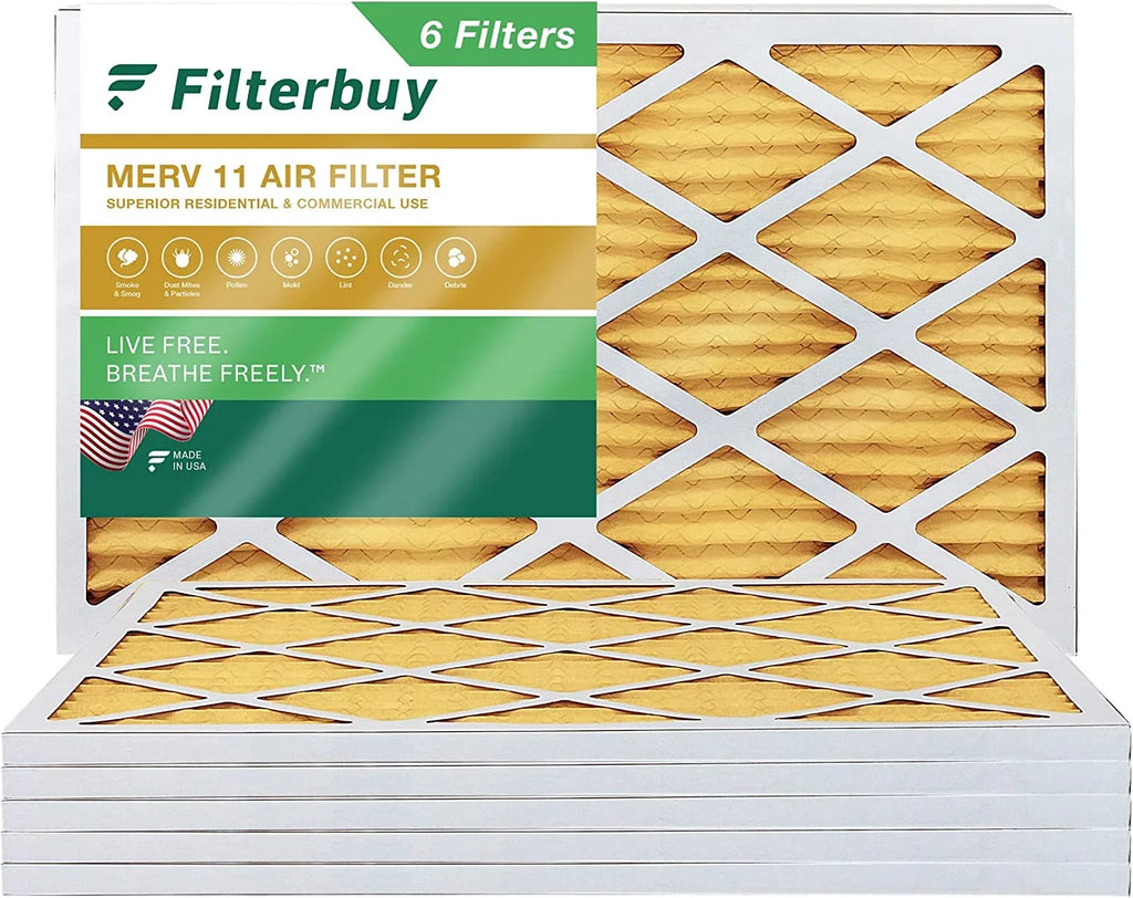 Filters Air MERV Filterbuy 11 HVAC 18x36x1 Furnace (6-Pack) Pleated AC