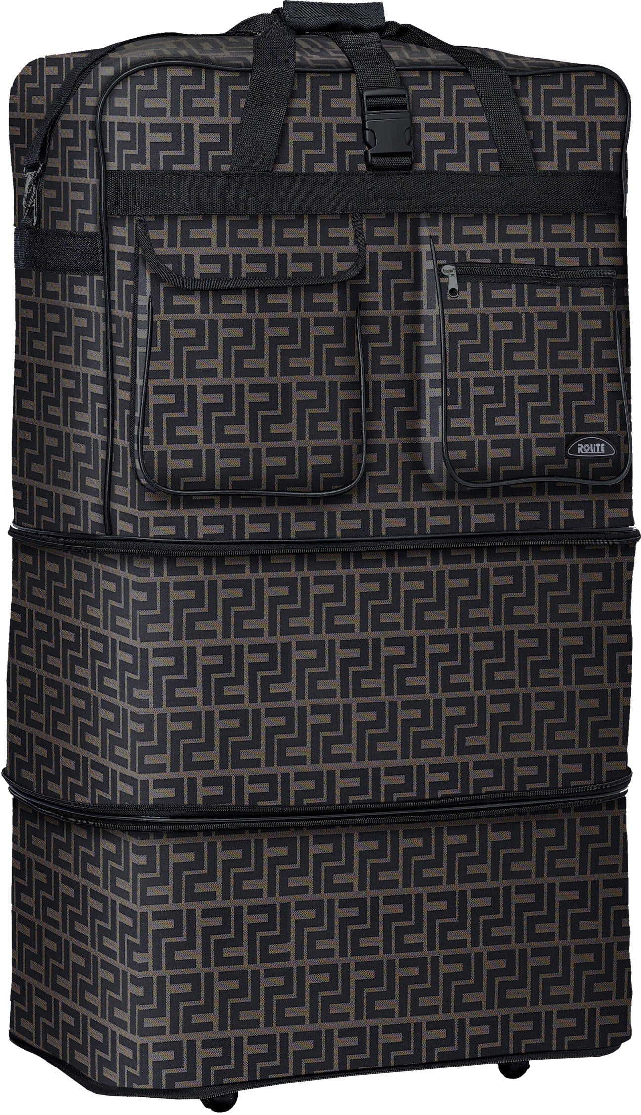 Bag Duffel (Coffee) Luggage Wheeled Bag Rolling Spinner 36"