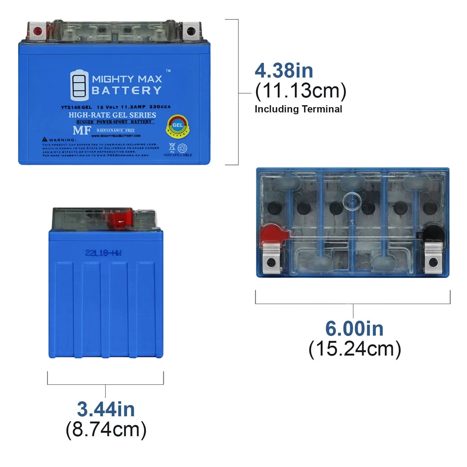 10-20 with / Aero C2Shadow - Pack 11.2AH Honda Replacement T750C Phantom 12V Battery YTZ14SGEL / compatible 4