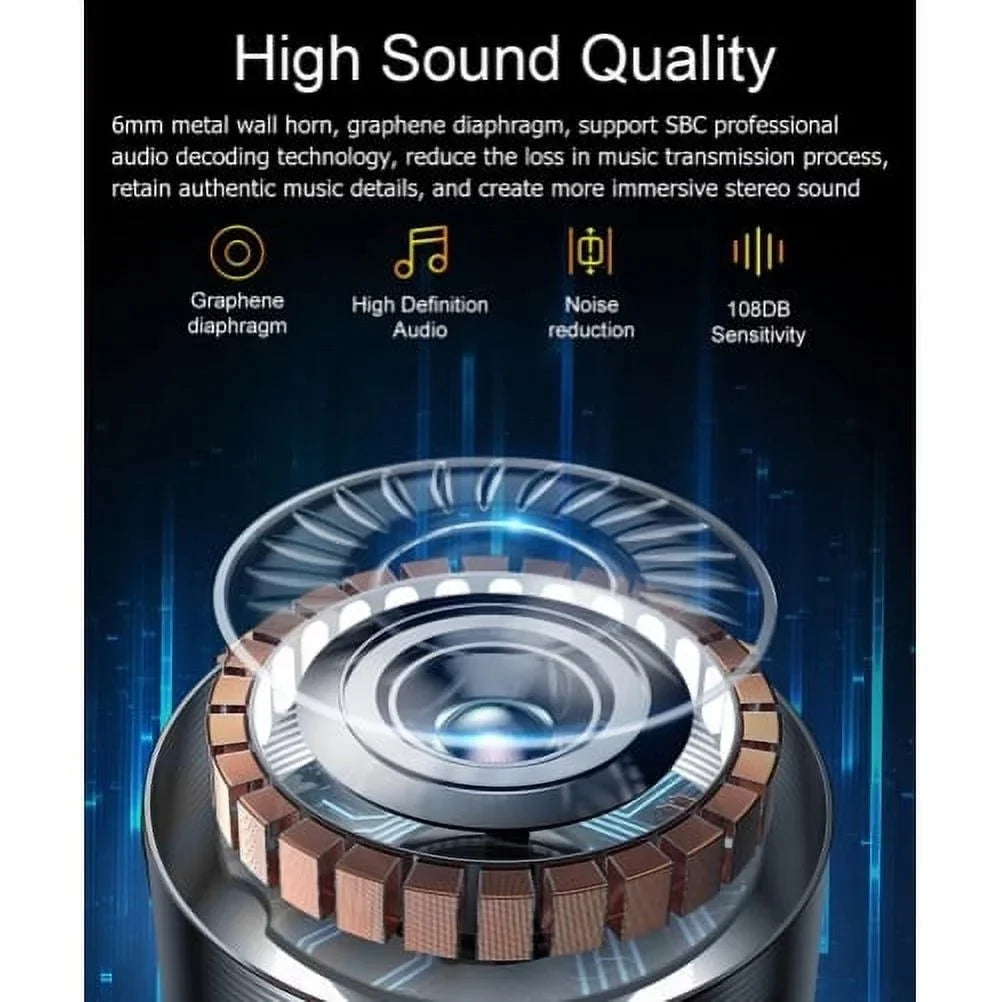 Sound - PRO REVVL Mic Stereo True Wireless Charging PRO REVVL 5G Phone Earphones Headset 6 Earbuds B8Z TWS Wireless With 5G Case for 6 Hands-free Hi-Fi Compatible Headphones T-Mobile