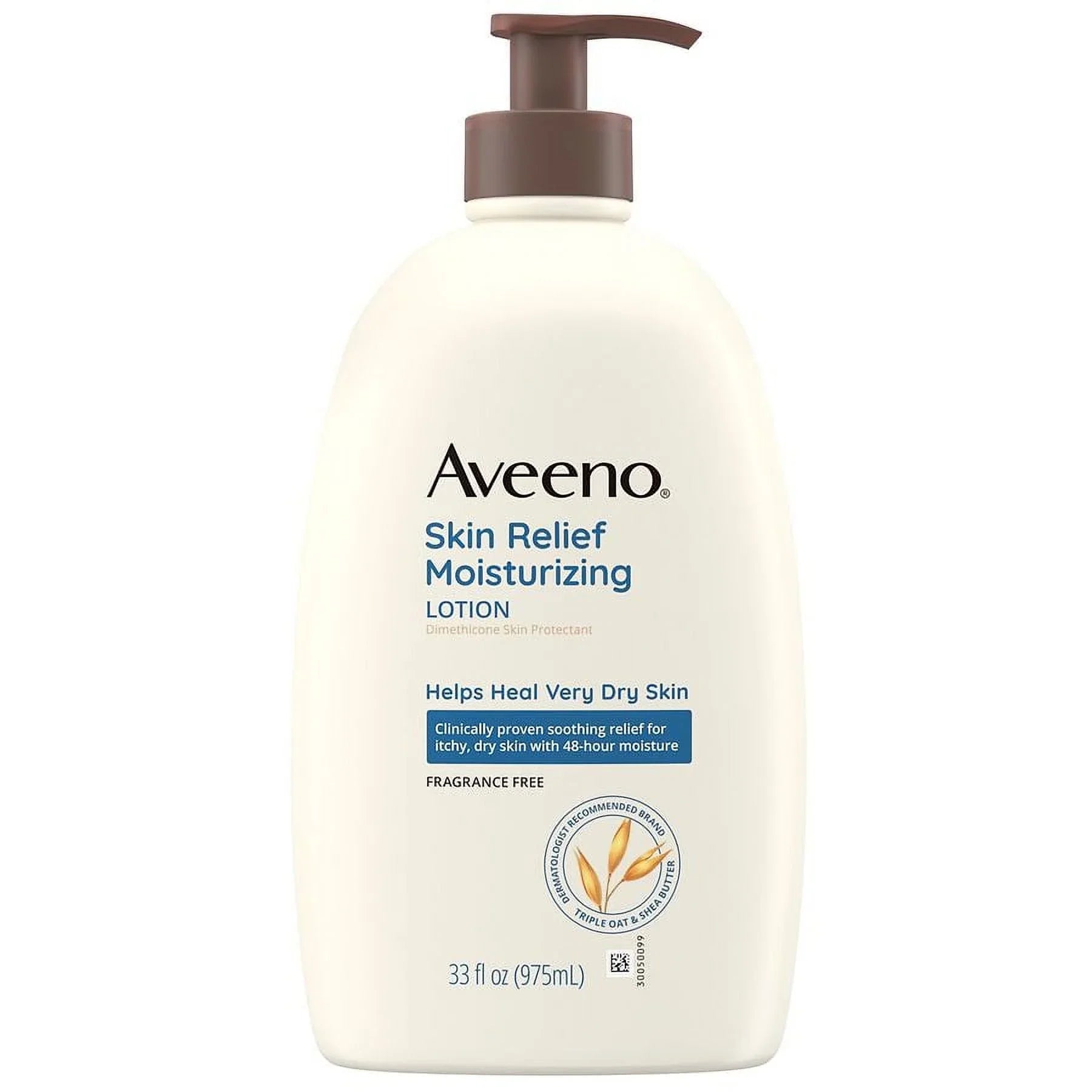 Moisturizing Relief Aveeno oz 33.0 fl for Very 2 Skin Lotion Skin Fragrance-Free Dry Pack of