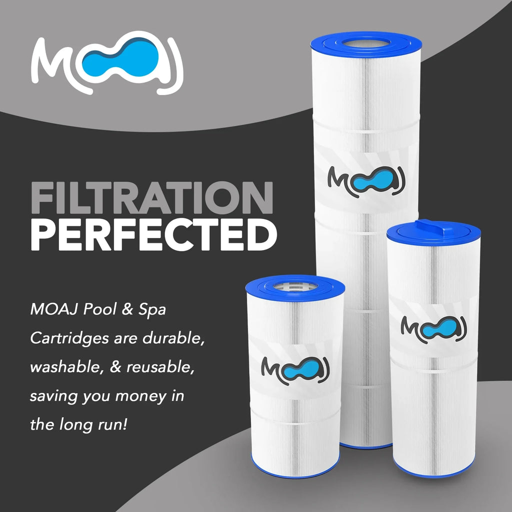 19" 1/2" Advanced Pool C-8326, PSD125-2000, 125 8 Magnum Sundance | Replaces Filbur | FT 120, Double End | SQ & Reusable Washable 6540-488, Filter Spas 2-PACK Unicel MOAJ XLS-831 SU125, x FC-2780,