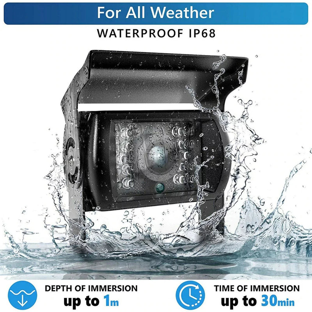 Van RV Car feet Truck for cable Car Monitor Bus parking system TFT camera IR with reverse Vision+32 7inch LCD 12V/24V Night 18 LED