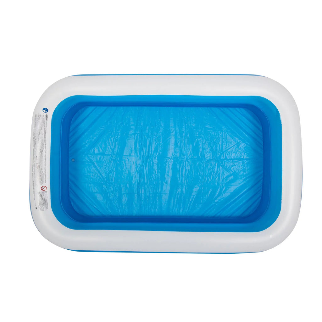 and White Inflatable Pool 8.5' Blue Swimming Rectangular