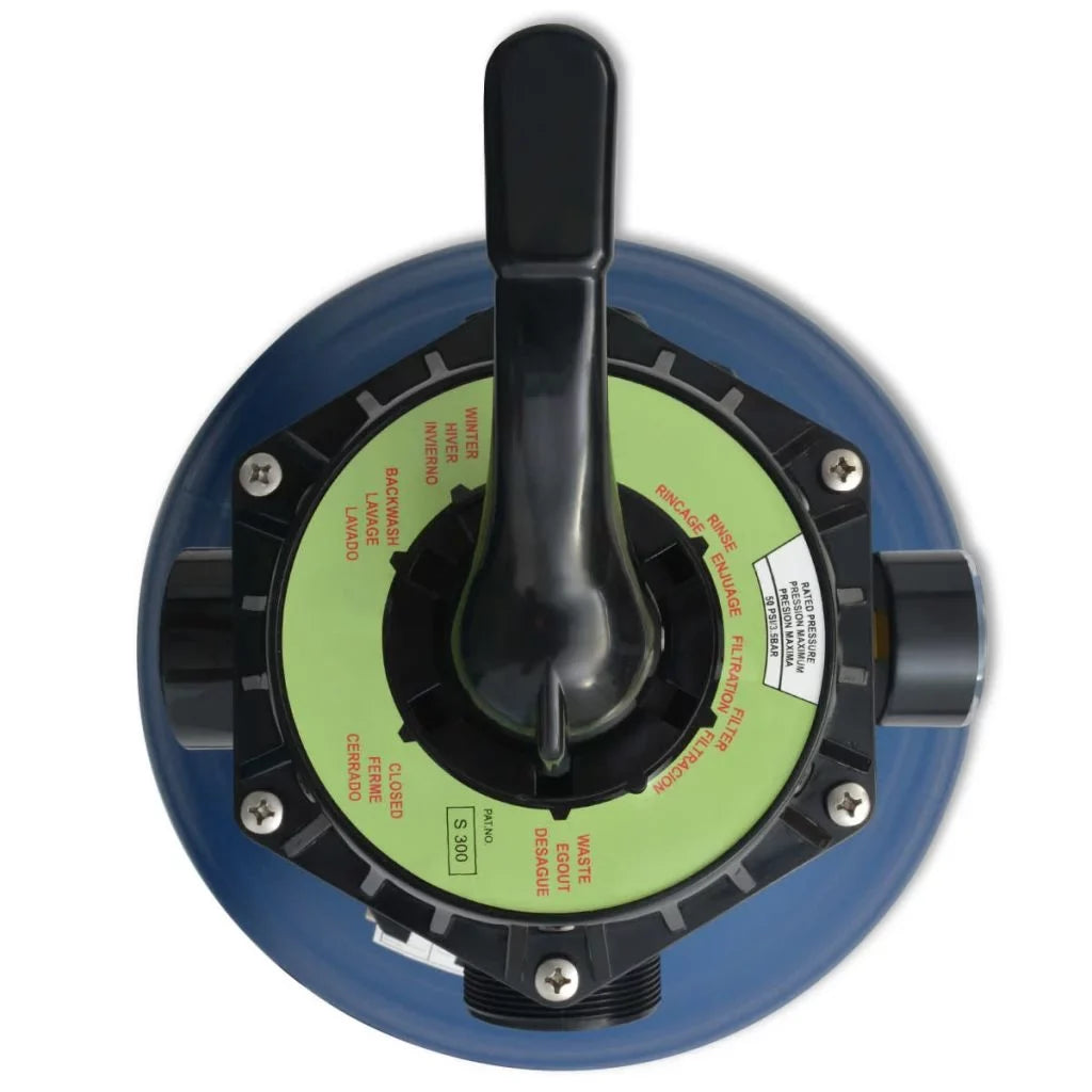 inch Sand Position 18 Valve Filter Blue with Pool 6