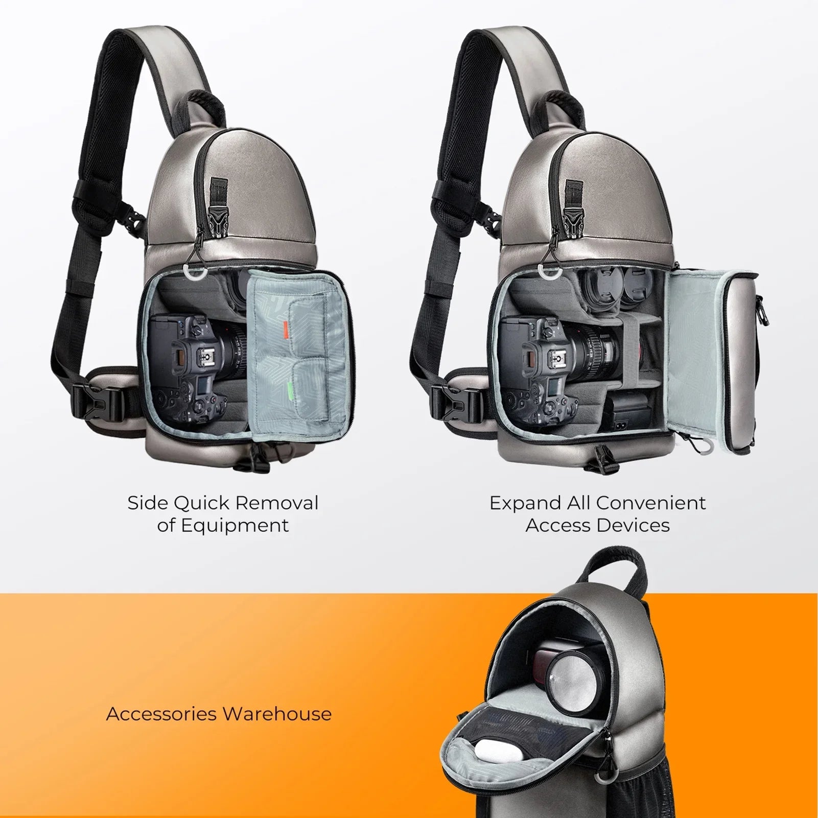 Case Bag,Dslr/slr/mirrorless Waterproof Dslr/slr/mirrorless Removable And Single CONCEPT With Waterproof K F F Dividers Camera Case Shoulder With Waterproof Camera Features K&F Camera Camera