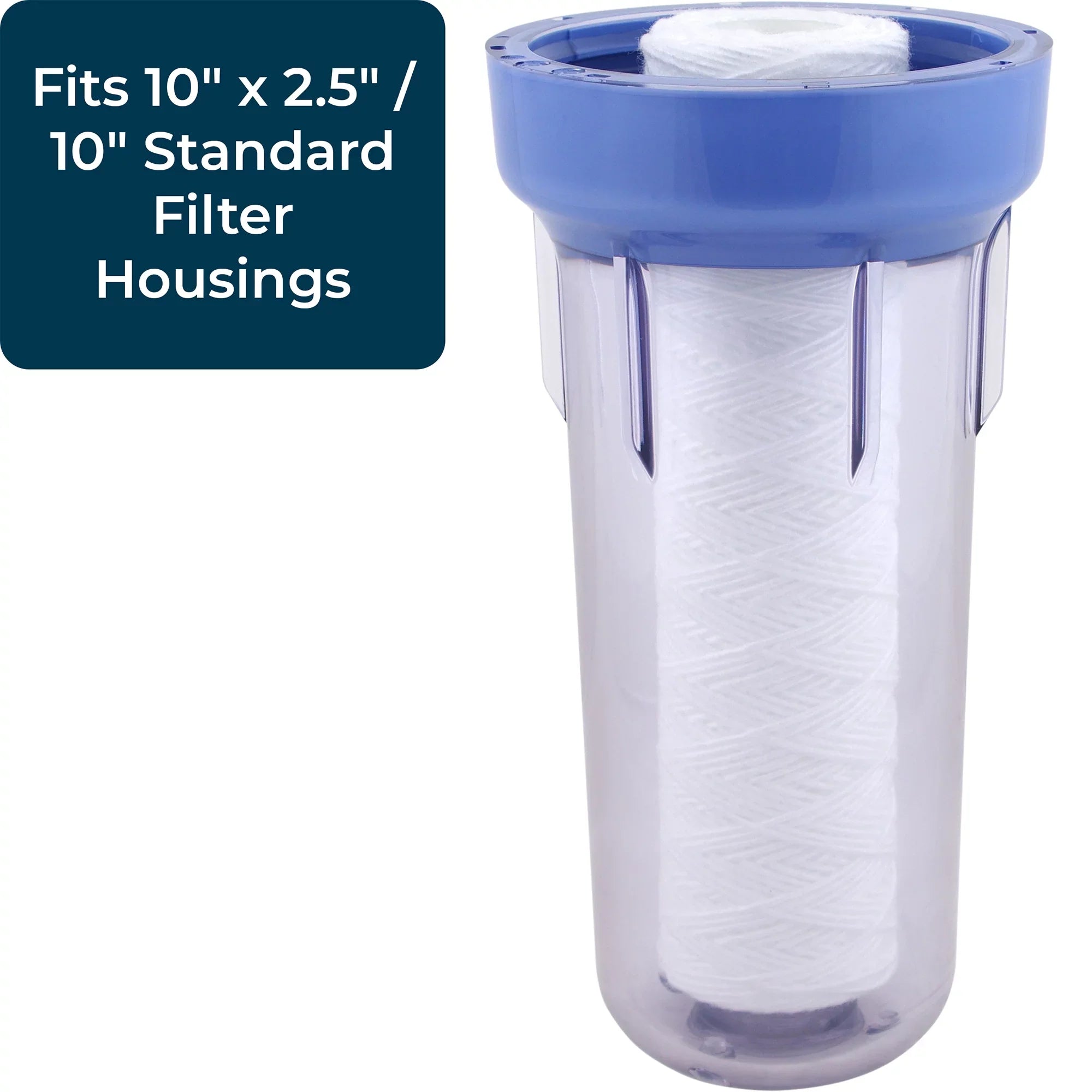 10 Wound x Filter, Micron (24 Polypropylene 30 Pack) SpiroPure String 2.5"