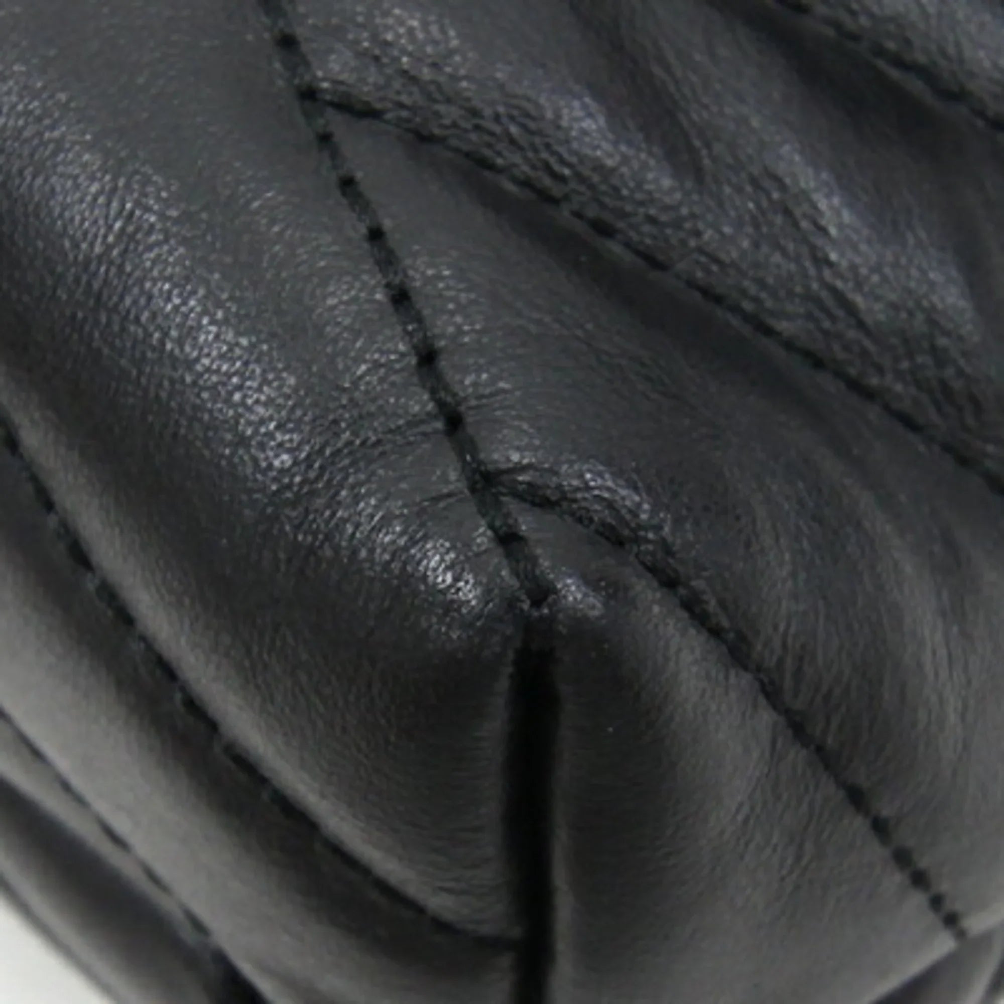 BURCH Shoulder Quilted Chevron Kira Bag Tory Chain Pre-Owned TORY (Good) Black Women's 58465 Leather Burch