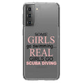 Scuba Diving - Screen) Clear TPU Go 5G S21+ - for Glass Tempered Case Girls Hybrid Galaxy Back Protector Shockproof (6.7" Acrylic DistinctInk Screen Bumper Real PLUS