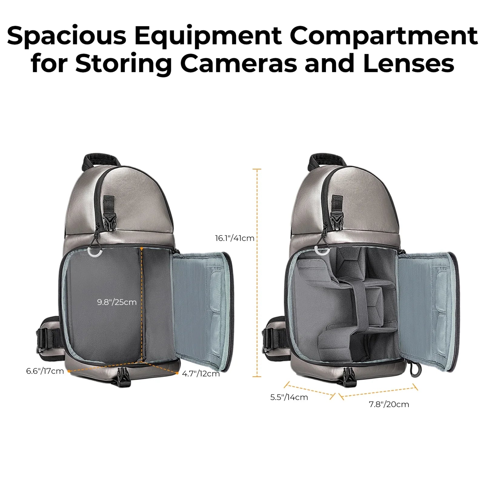 Case Bag,Dslr/slr/mirrorless Waterproof Dslr/slr/mirrorless Removable And Single CONCEPT With Waterproof K F F Dividers Camera Case Shoulder With Waterproof Camera Features K&F Camera Camera
