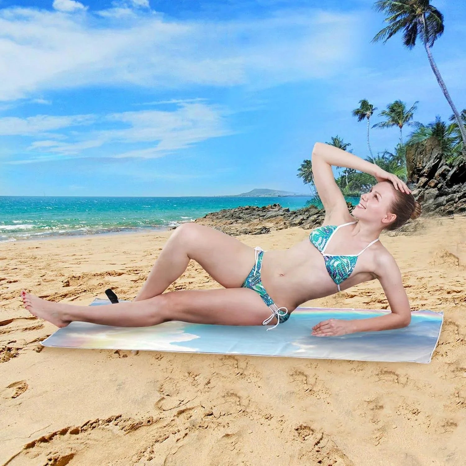 Beach - Towel Super Holiday£¨282£© Travel Bestwell Absorbent Compact Lightweight - Swimming Rainbow Towels Camping Beautiful Quick for Dry Towel Oversized
