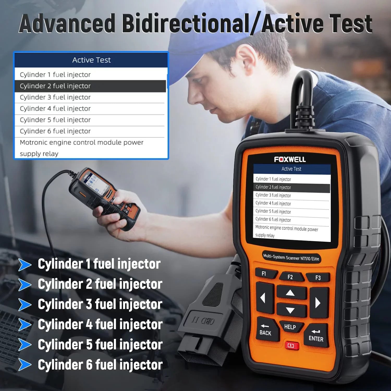 Registration Scanner SAS Scanner with Code NT510 EPB Tool Oil Reader Scan Elite Professional Bi-Directional for TPS OBD2 Car Foxwell Fits Reset Battery OBD2 All Tool Infiniti Nissan Diagnostic System