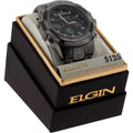 Male Watch Gun Adult with (FG160012GN) Metal in Crystals Analog Digital Elgin
