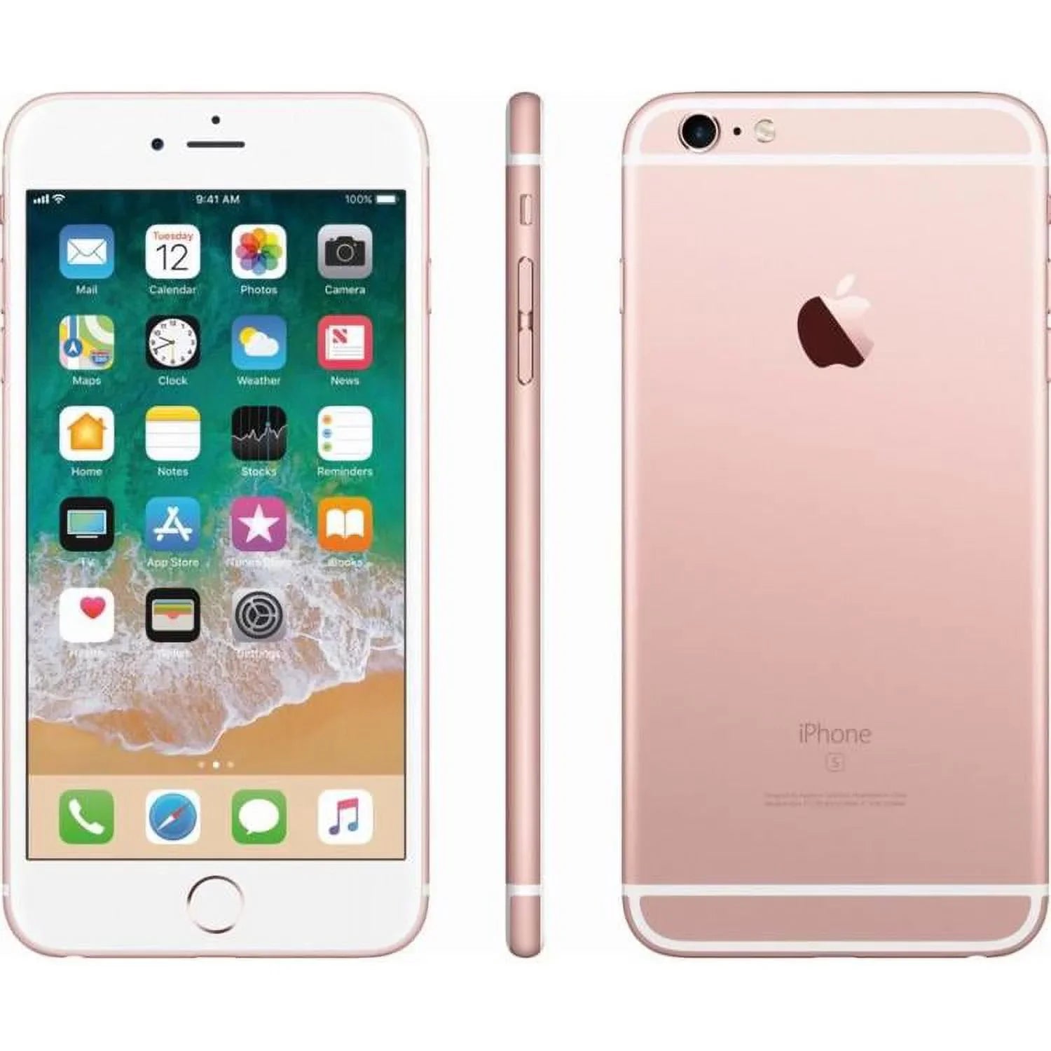Smartphone (Refurbished) 64GB 6s Apple Rose iPhone Unlocked) Plus Gold Restored A1687 5.5" (Fully