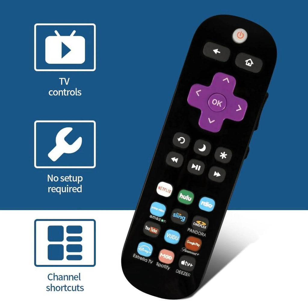 TV/Onn Roku TV/Westinghouse TCL Universal Applicable TV/Hisense Pack of Replace for Remote TV/Sharp TV/Philips 2