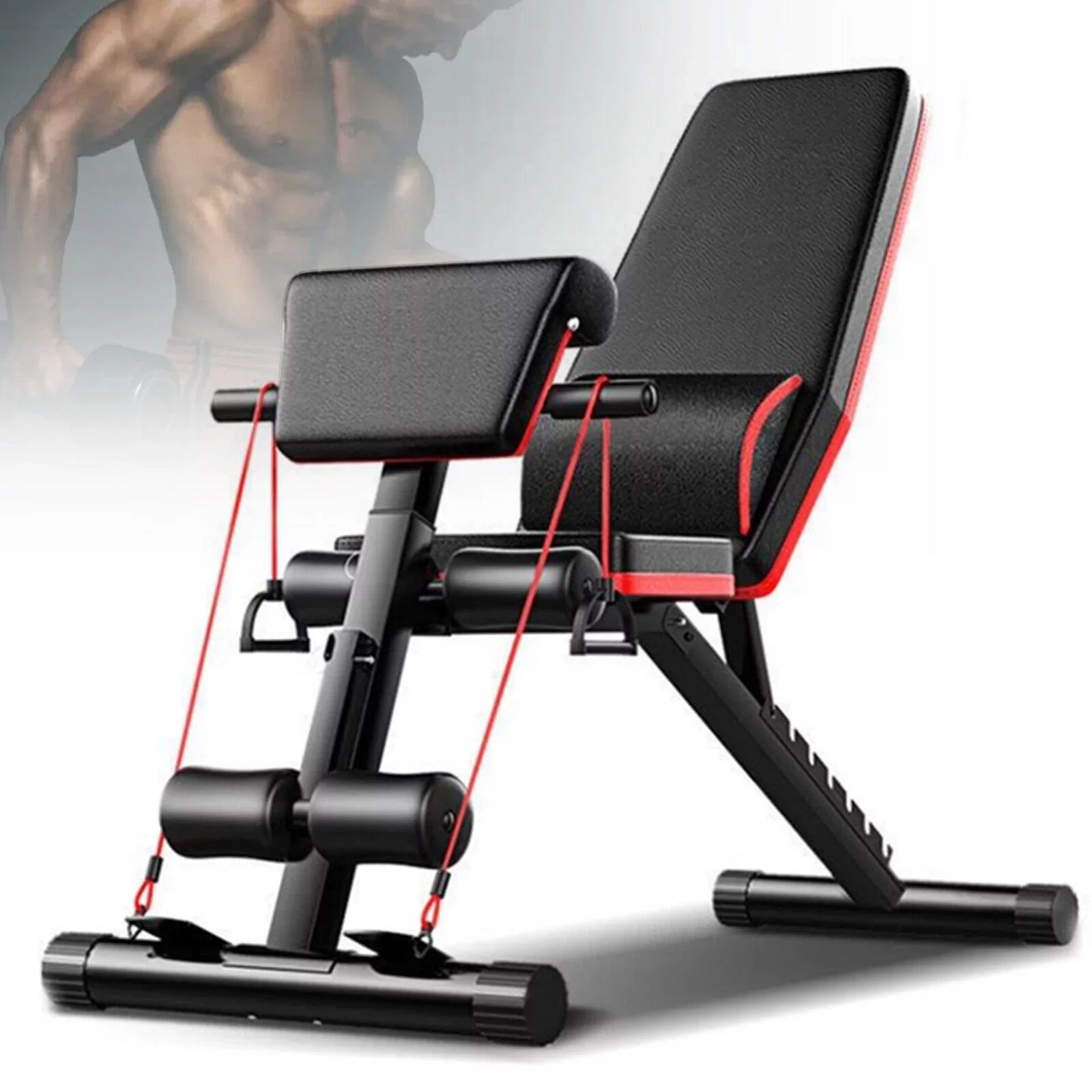 Home 160kg Gym Workout Multifunctional 352.7lb Weight Adjustable Bench / for