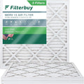 HVAC AC (3-Pack) Furnace Air Pleated 13 MERV 24x24x1 Filters Filterbuy
