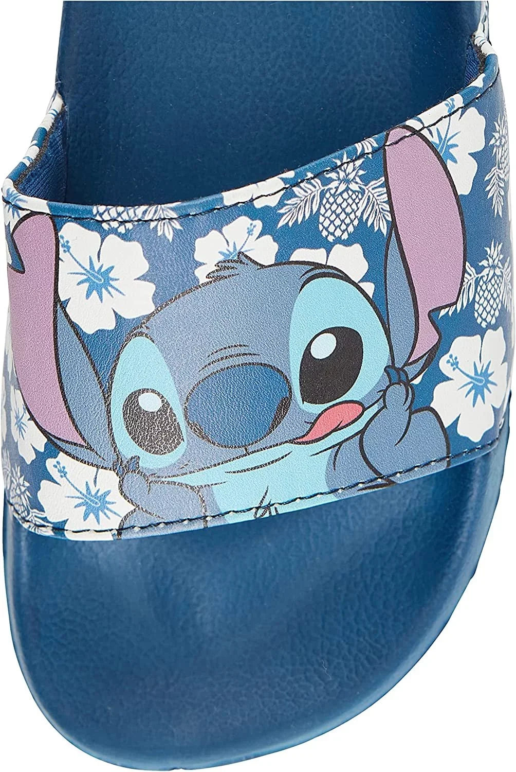 Stitch Slip-On Stitch Ladies Disney Printed Blue for Lilo 8 Slides, - Sandals and Women