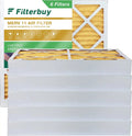 (6-Pack) 11 MERV Pleated Furnace Filters Filterbuy 20x20x4 HVAC AC Air