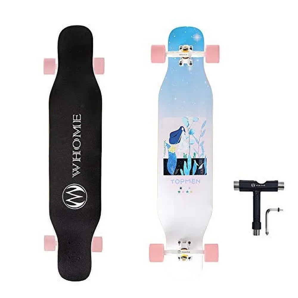Boarding Adults for Inch 42 and Maple Complete Longboard Dancing Hard Dance Includes - PRO Rock Dancing Skateboard Freestyle Beginners WHOME 8 Layer for Alpine T-Tool Cruising Carving